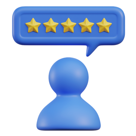 And Star Speech Bubble  3D Icon