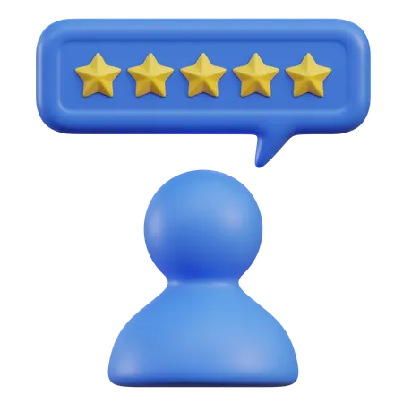And Star Speech Bubble  3D Icon