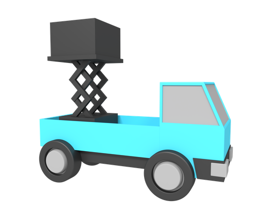 Carro andaime  3D Icon