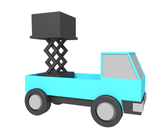 Carro andaime  3D Icon