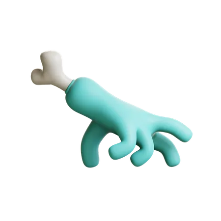 Mão assustador andando  3D Illustration