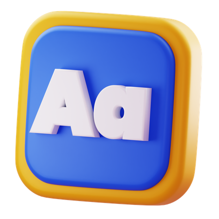 Groß-/Kleinschreibung ändern  3D Icon