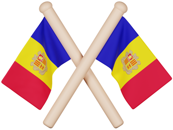 Andorra Flag  3D Icon
