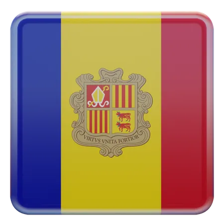 Andorra Flag  3D Illustration