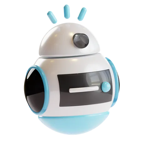 3 D Smart Android Robot Illustration 3D Icon