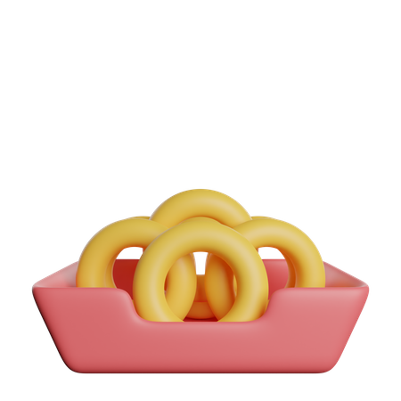Anéis de cebola  3D Icon