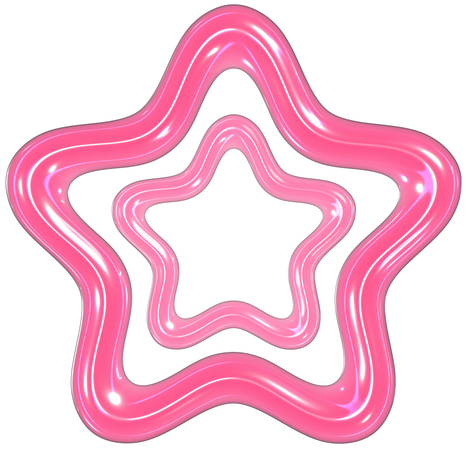 Anéis de estrela  3D Icon