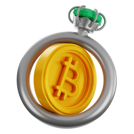 Anel bitcoin  3D Icon