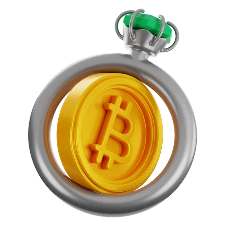 Anel bitcoin  3D Icon