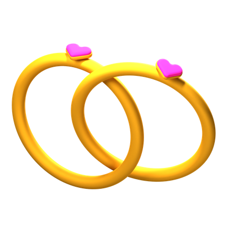 Anel de casal  3D Icon