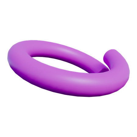 Forma abstrata de anel circular  3D Icon