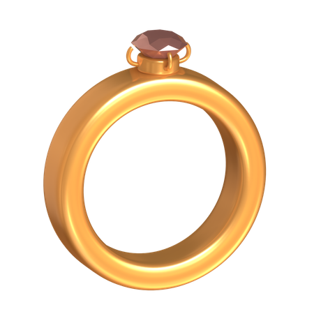 Anel de diamante  3D Icon