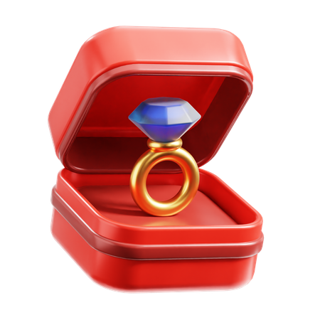 Anel de diamante  3D Icon