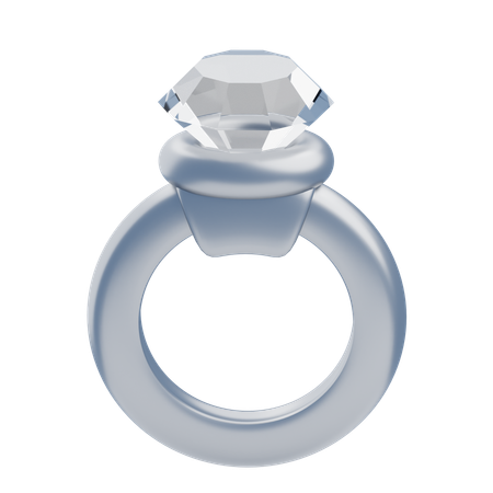 Anel de diamante  3D Icon