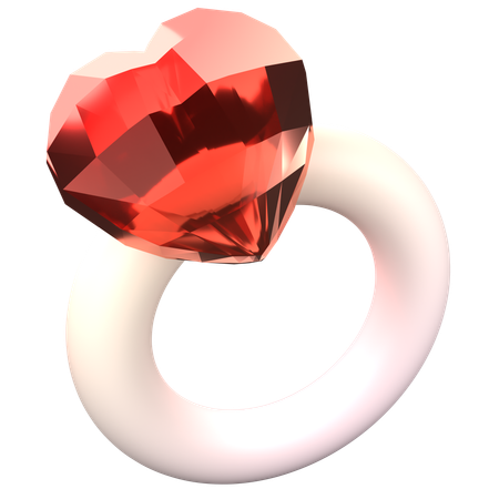 Anel de diamante  3D Icon