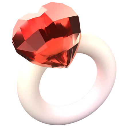 Anel de diamante  3D Icon