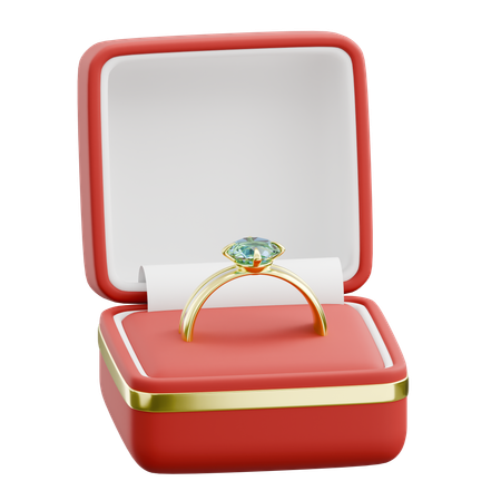 Anel de diamante  3D Icon