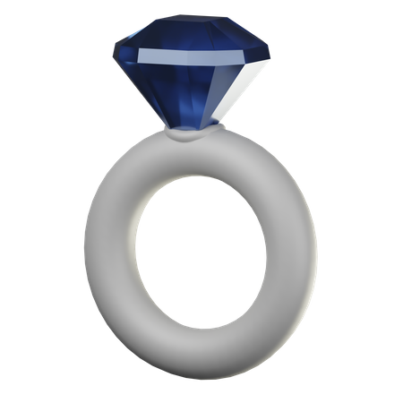 Anel de diamante  3D Icon