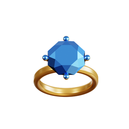 Anel de diamante  3D Icon
