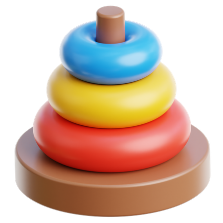 Anel de empilhamento  3D Icon