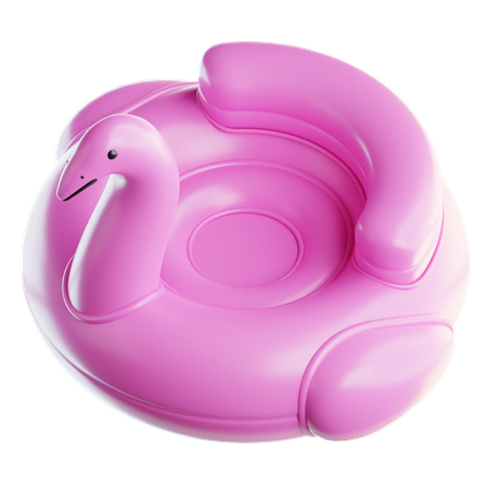 Anel de natação flamingo  3D Icon