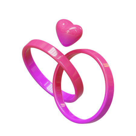 Anel de noivado  3D Icon