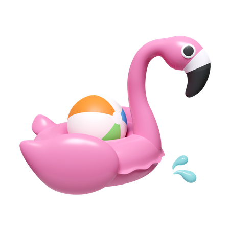 Anel flamingo  3D Icon