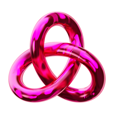 Anel abstrato  3D Icon