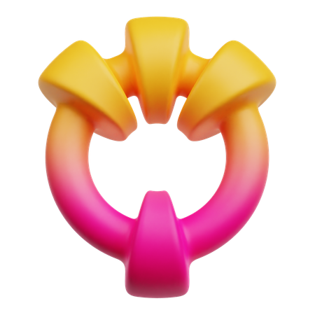 Anel abstrato  3D Icon
