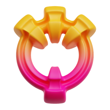 Anel abstrato  3D Icon