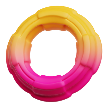 Anel abstrato  3D Icon