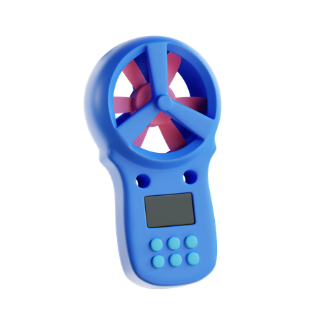 Anemômetro digital  3D Icon