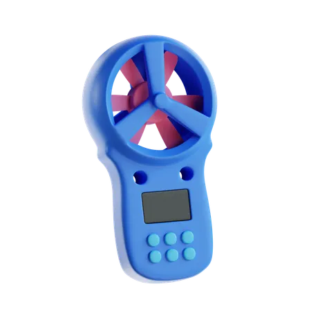 Anemômetro digital  3D Icon