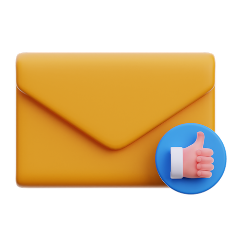 Dankes-E-Mail  3D Icon