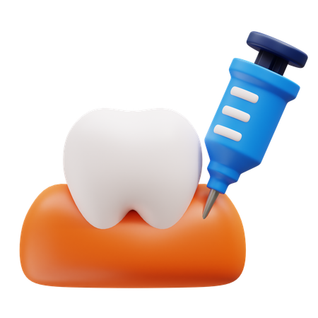 Anestesia dental  3D Icon