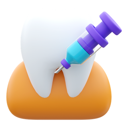Anestesia dental  3D Icon