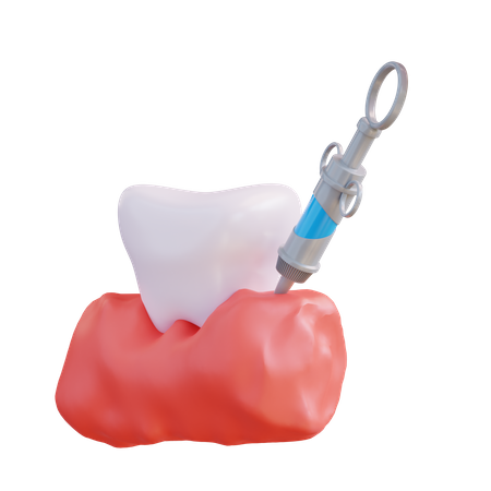 Anestesia dentária  3D Icon