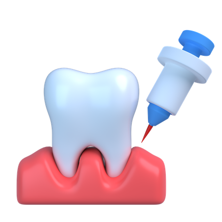 Anestesia dentária  3D Icon