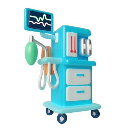 Anesthesia Machine  3D Illustration