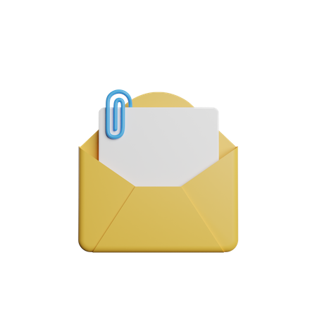 Anexar e-mail  3D Icon