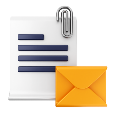 E-mail de anexo  3D Icon