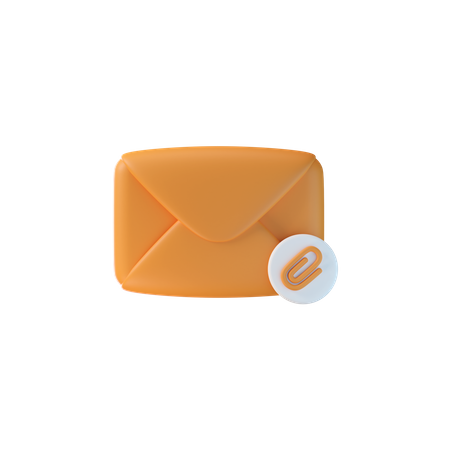 Anexo de e-mail  3D Icon
