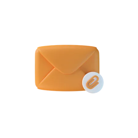 Anexo de e-mail  3D Icon