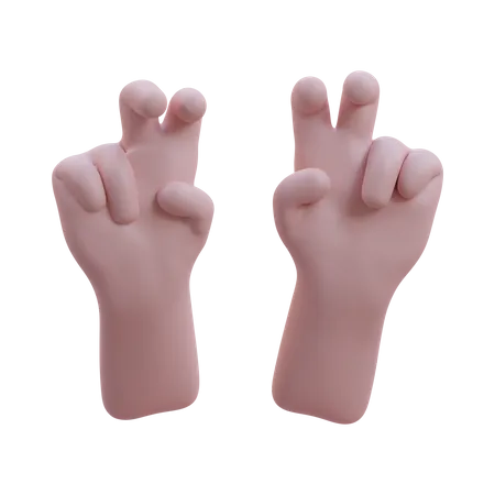 Anführungszeichen-Handbewegung  3D Icon
