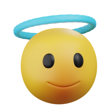 Ange emoji  3D Icon