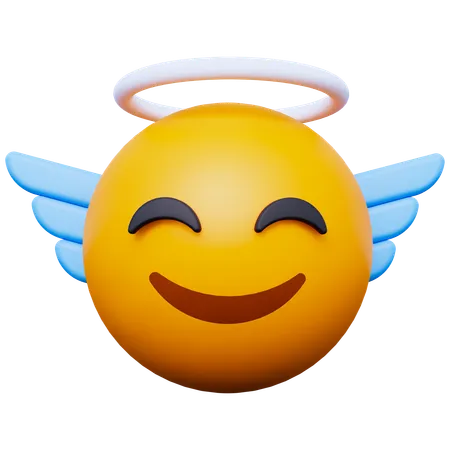 Ange emoji  3D Icon