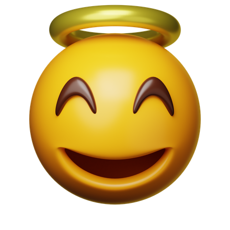 Ange emoji  3D Icon