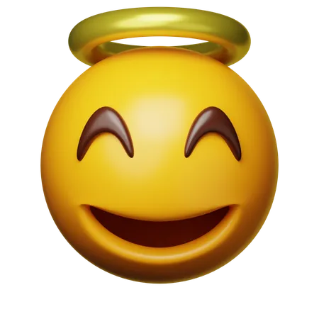 Ange emoji  3D Icon