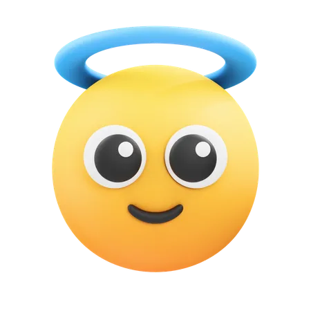 Ange emoji  3D Icon