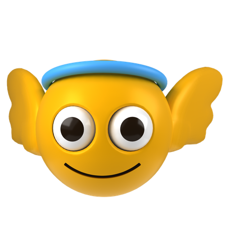 Ange emoji  3D Icon